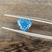 2.092 Ct Heart Shape Fancy Blue Lab Diamond VS - LGG Jewelry