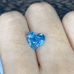 Lade Bild in die Galerieansicht, 2.092 Ct Heart Shape Fancy Blue Lab Diamond VS - LGG Jewelry
