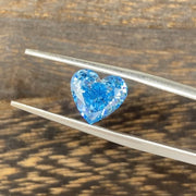 2.137 Ct Heart Shape Fancy Blue Lab Diamond VS1 - LGG Jewelry