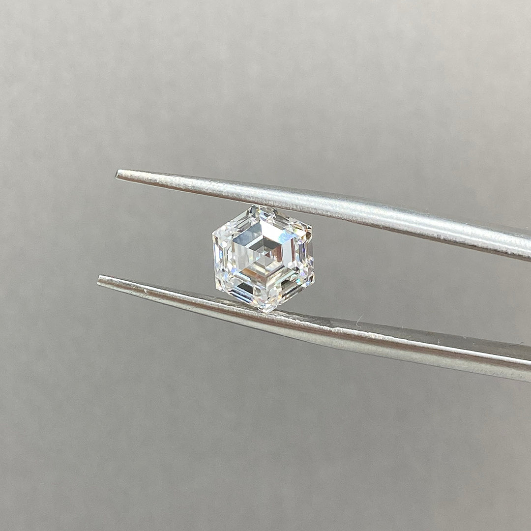 2.253ct Hexagon Lab Diamond DEF VS - LGG Jewelry