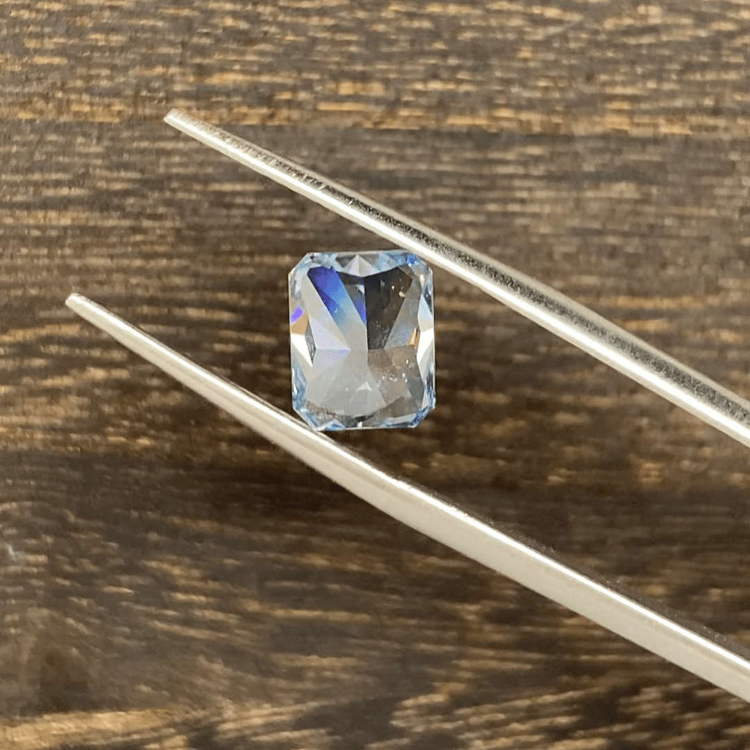 2.435 Ct Radiant Cut Fancy Blue Lab Diamond VS1 - LGG Jewelry