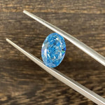 Lade Bild in die Galerieansicht, 2.617 Ct Oval Cut Fancy Blue Lab Diamond VS - LGG Jewelry