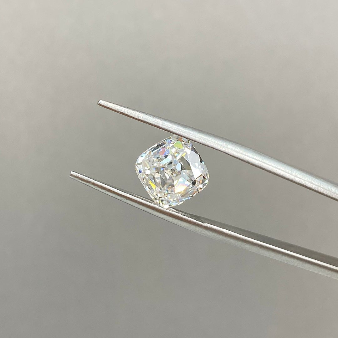 2.837ct Antique Old Mine Cut Lab Diamond G VS - LGG Jewelry