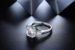 Load image into Gallery viewer, 2 Ct Radiant Lab Diamond Three-Stone Engagement Ring with Tapered Baguette - LGG Jewelry
