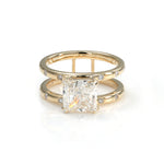 Load image into Gallery viewer, 3 CT Princess Cut Lab Diamond Four prongs Double-Band Ring
