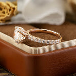 Lade Bild in die Galerieansicht, 2CT Portuguese Cut Lab Diamond Solitaire Engagement Ring - LGG Jewelry