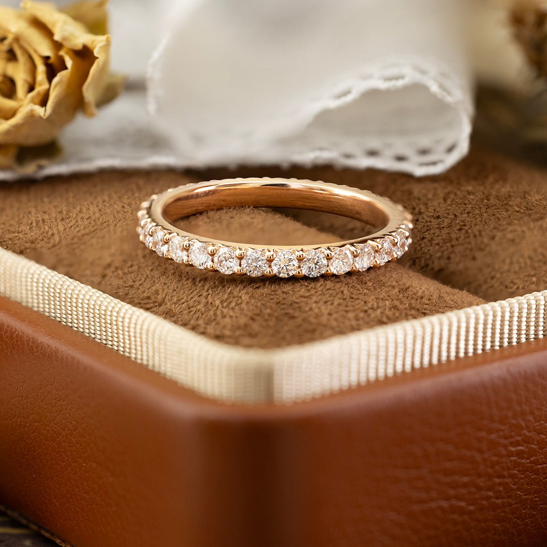 2mm Round Cut Lab Diamond Diamond Eternity Ring - LGG Jewelry