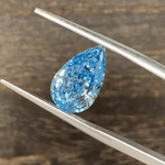 Lade Bild in die Galerieansicht, 3.002 Ct Pear Cut Fancy Blue Lab Diamond VS - LGG Jewelry