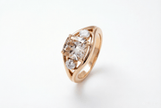 3.09CT Pink Cushion Engagement Ring - LGG Jewelry