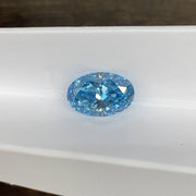 3.468 Ct Oval Cut Fancy Blue Lab Diamond VS1 - LGG Jewelry