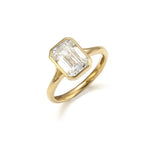 Lade Bild in die Galerieansicht, 3CT Emerald Cut Lab Diamond Solitaire Engagement Ring - LGG Jewelry