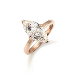 Lade Bild in die Galerieansicht, 3CT Marquise Cut Lab Diamond Solitaire Engagement Ring - LGG Jewelry