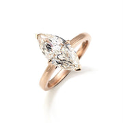 3CT Marquise Cut Lab Diamond Solitaire Engagement Ring - LGG Jewelry
