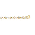 Load image into Gallery viewer, 3mm &amp; 2mm Bezel Set Round Lab Grown Diamond Tennis Bracelet - LGG Jewelry