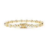 Load image into Gallery viewer, 3mm &amp; 2mm Bezel Set Round Lab Grown Diamond Tennis Bracelet - LGG Jewelry