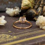 Load image into Gallery viewer, 1 CT Asscher Cut Lab Diamond Bezel Solitaire Engagement Ring
