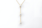 Load image into Gallery viewer, 18K Yellow Gold  1CT Pear Cut Necklace