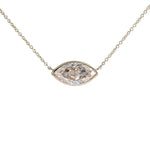 Load image into Gallery viewer, East-west 2 Ct Marquise Cut Lab Diamond Bezel Pendant Necklace
