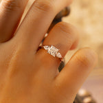 Load image into Gallery viewer, 1 CT Princess Cut Lab Diamond Three-Stone Engagement Ring
