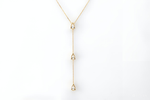 Load image into Gallery viewer, 18K Yellow Gold  1CT Pear Cut Necklace