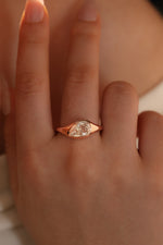 Load image into Gallery viewer, 2Ct Pear Shape Lab Diamond  Solitaire Engagement Ring

