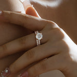 Load image into Gallery viewer, 2CT Portuguese Cut Lab Diamond Solitaire Engagement Ring
