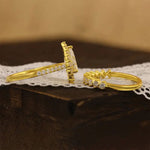 Load image into Gallery viewer, Classic 2 Ct Pear Shape Halo Bridal Ring Set - 2pcs - LGG Jewelry
