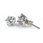 Load image into Gallery viewer, Classic Round Cut Lab Diamond Six Prongs Ear Studs - LGG Jewelry
