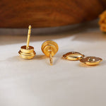 Load image into Gallery viewer, Classic Round Cut Lab diamond Bezel Ear Studs - LGG Jewelry
