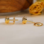 Load image into Gallery viewer, Classic Round Cut Lab diamond Bezel Ear Studs - LGG Jewelry
