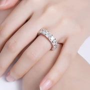 Cushion Cut Lab Diamond Eternity Band - LGG Jewelry