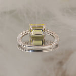 Load image into Gallery viewer, IGI Certified 1.79 Ct Emerald Cut Fancy Vivid Yellow Lab Diamond Solitaire Engagement Ring - LGG Jewelry
