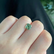 IGI Certified Cushion Cut 2.20 Ct Fancy Intense Green Lab Diamond VS1 Clarity - LGG Jewelry