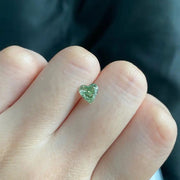 IGI Certified Heart Shape 1.02 Ct Fancy Intense Green Lab Diamond VS1 Clarity - LGG Jewelry