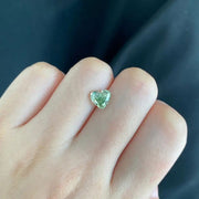IGI Certified Heart Shape 1.70 Ct Fancy Intense Green Lab Diamond VS1 Clarity - LGG Jewelry