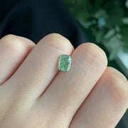 IGI Certified Radiant Cut 1.56 Ct Fancy Intense Green Lab Diamond VS1 Clarity - LGG Jewelry