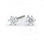 Load image into Gallery viewer, Martini Round Cut Lab Diamond Six Prongs Ear Studs - LGG Jewelry
