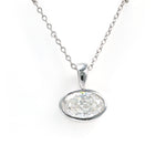 Load image into Gallery viewer, East-west 2 Ct Oval Cut Lab Diamond Bezel Pendant Necklace
