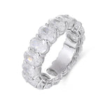 Charger l&#39;image dans la visionneuse de galerie, Oval Cut Lab Diamond Eternity Band - LGG Jewelry
