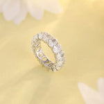 Charger l&#39;image dans la visionneuse de galerie, Oval Cut Lab Diamond Eternity Band - LGG Jewelry
