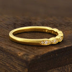 Load image into Gallery viewer, Scalloped Round Cut Lab Diamond Wedding Band - LGG Jewelry
