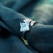Snowflake Toi Et Moi Moissanite Engagement Ring - LGG Jewelry