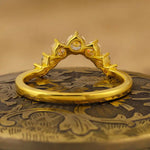 Load image into Gallery viewer, V-Shaped Graduating Round Cut Lab Diamond Enhancement Ring - LGG Jewelry
