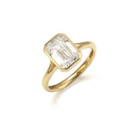 Load image into Gallery viewer, 3CT Emerald Cut Lab Diamond Solitaire Engagement Ring
