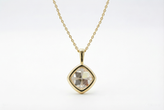 3 Carat Old Mine Cushion Cut Pendant