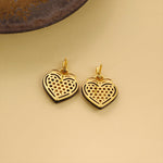 Lade Bild in die Galerieansicht, Black Agate Triple Romantic Heart Earrings - LGG Jewelry