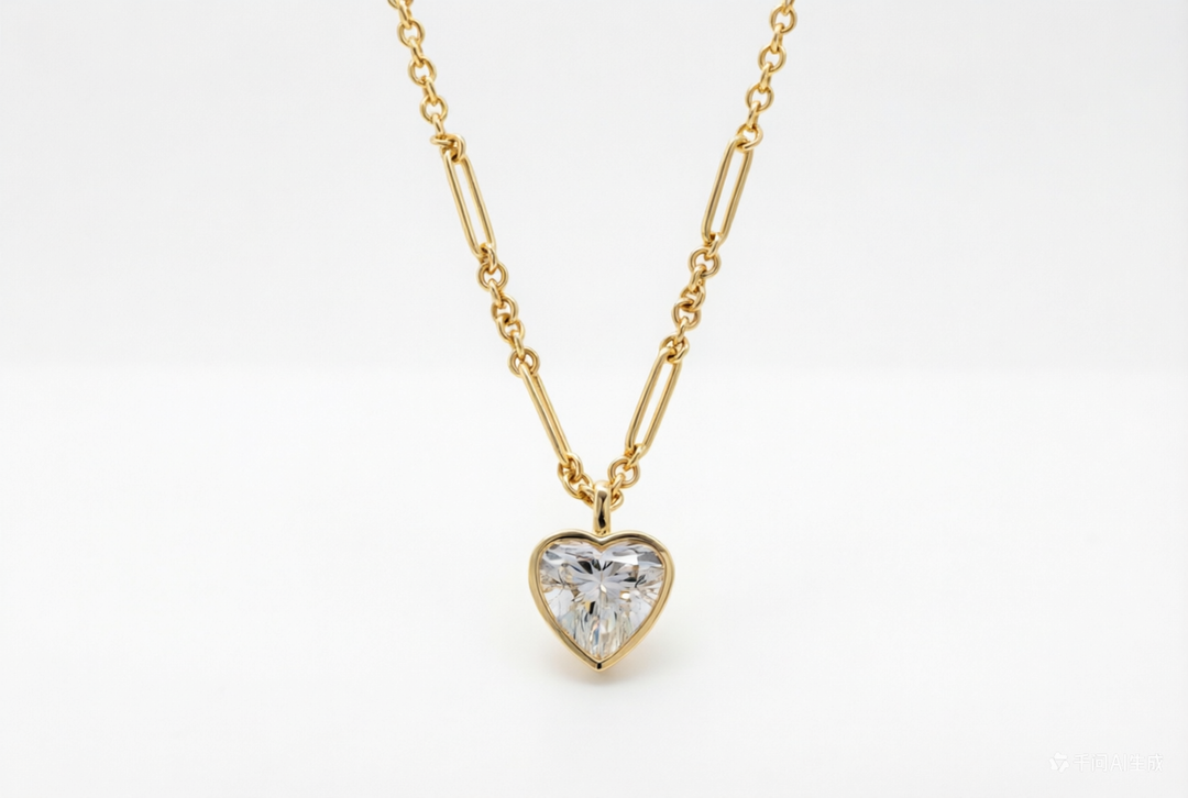 Heart Cut  Pendant Necklace
