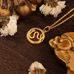 Lade Bild in die Galerieansicht, Chinese Zodiac Snake &amp; Red Agate Pendant Necklace - LGG Jewelry