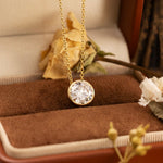 Lade Bild in die Galerieansicht, Classic 2 Ct Round Cut Lab Diamond Bezel Pendant - LGG Jewelry