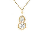 Lade Bild in die Galerieansicht, Classic OEC Diamond Gourd-Shaped Pendant 14K Yellow Gold - LGG Jewelry